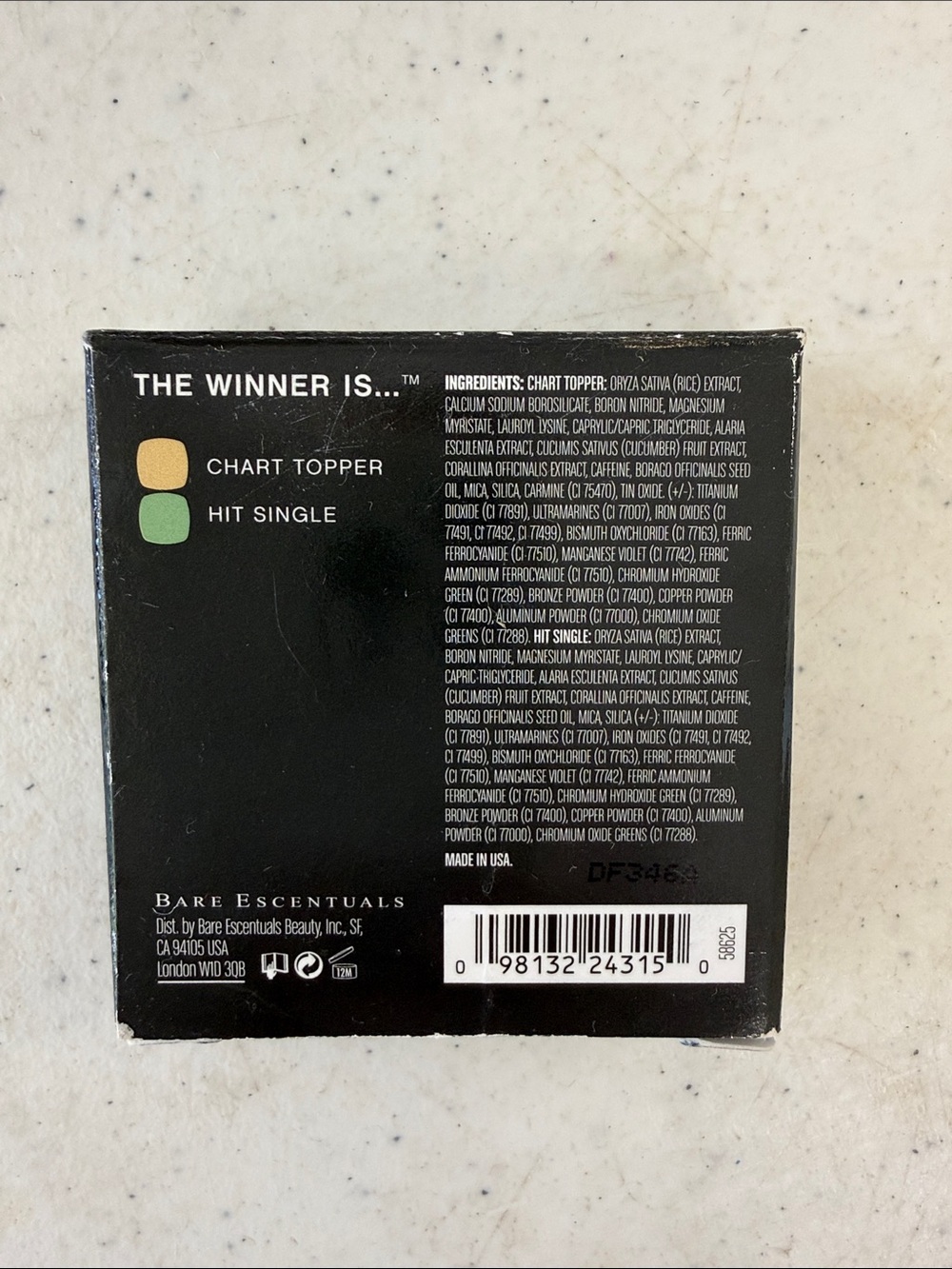 bareMinerals The Winner Is... Chart Topper Hit Single - Yellow and Green